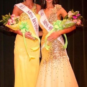 Champagne gold Tiffany one shoulder prom dress